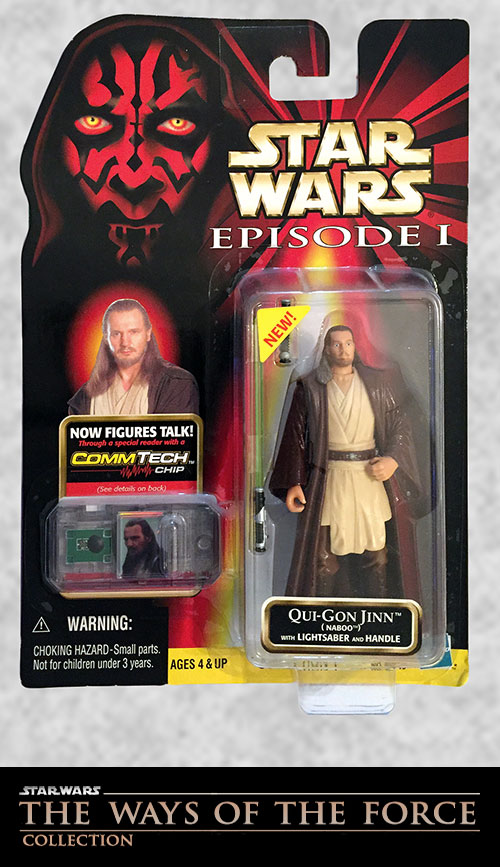 Star Wars Qui-Gon Jinn Red Lightsaber Hasbro 1999